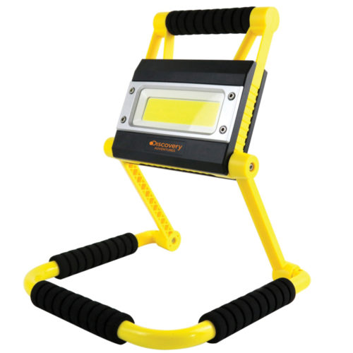 פנס חירום נייד עוצמתי מתכוונן Ds-240 כולל סוללת גיבוי לטעינת טלפון DISCOVERY