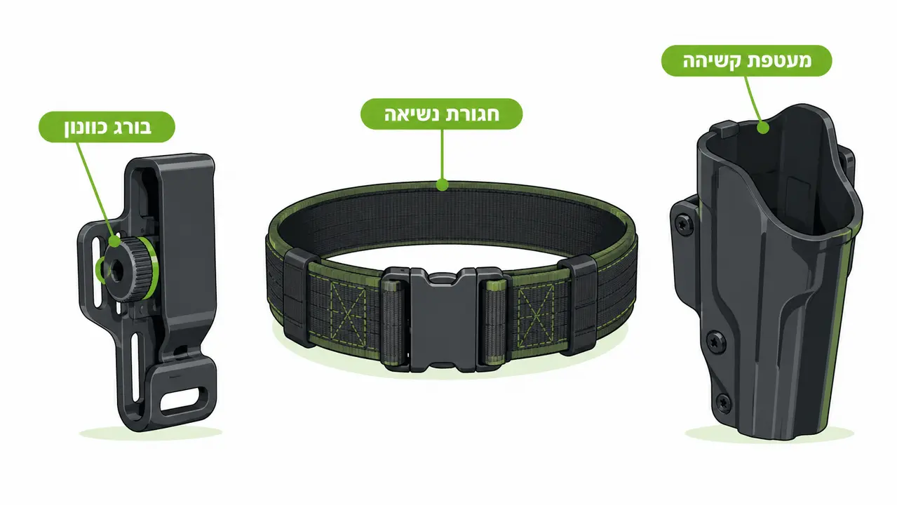 בחירת נרתיק לאקדח בהתאמה אישית